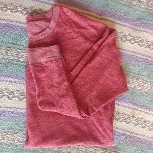 Soft faded red tunic-length sweatshirt TALL